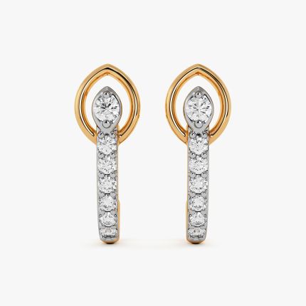 Shine 9Kt Yellow Gold Diamond Drop Earrings