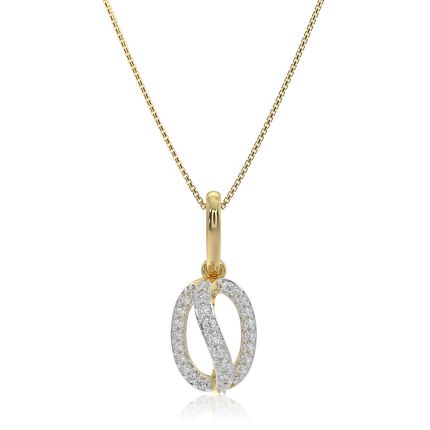 Everyday Stylish 9KT Yellow Gold Diamond Pendant