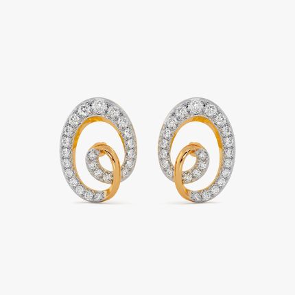 Timeless Swirl Yellow Stud Earring