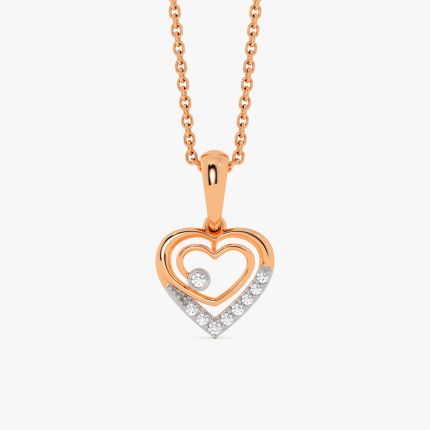 Twin Heart Diamond Pendant