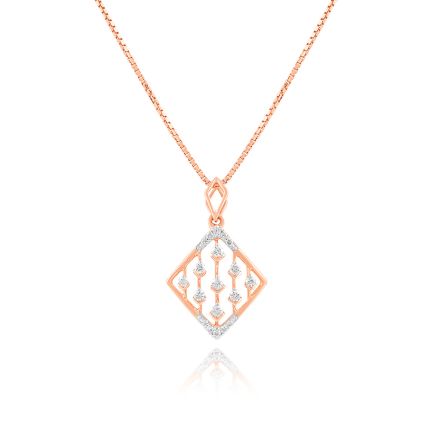 Charming Checkered Diamond Pendant