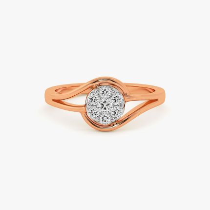 Everyday Modern Rose Gold Diamond Ring