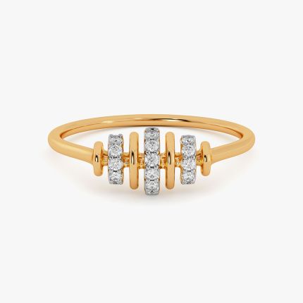 Rhythm 9Kt Yellow Gold Diamond Ring