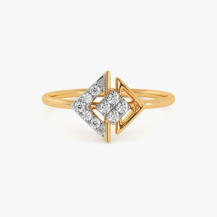 Charming Everyday 9Kt Yellow Gold Diamond Ring
