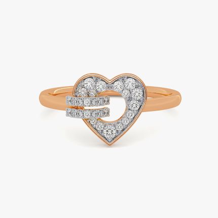 Opulence Heart Rose Diamond Ring