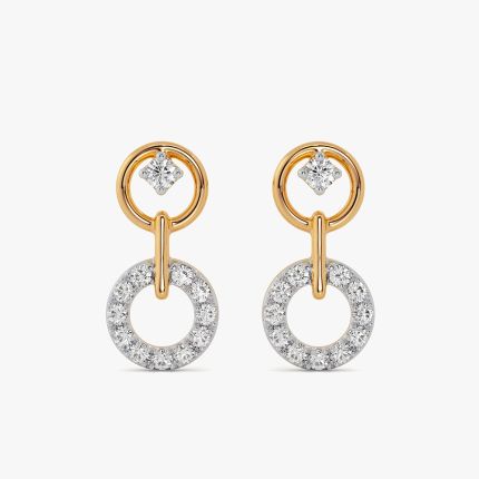 Gilded Geometric Yellow Stud Earring