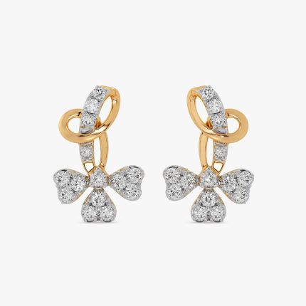Serenity Floral Yellow Stud Earring