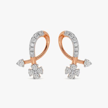 Allure Floral Rose Stud Earring