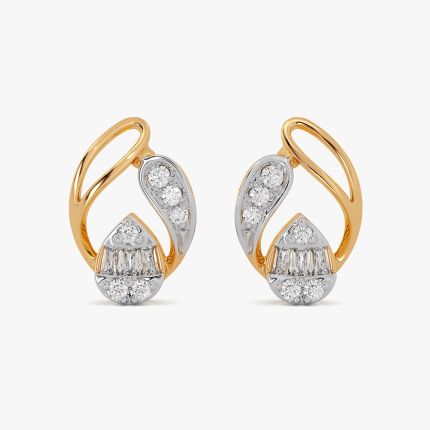 Opulence Geometric Yellow Stud Earring