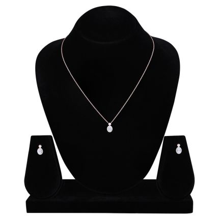 Exquisite Rose Gold Necklace Set