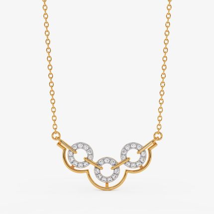 Refined Geometric Yellow Necklite Necklace