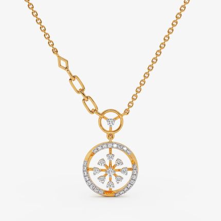 Refined Geometric Yellow Necklite Necklace