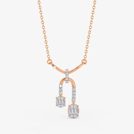Majesty Geometric Rose Necklite Necklace
