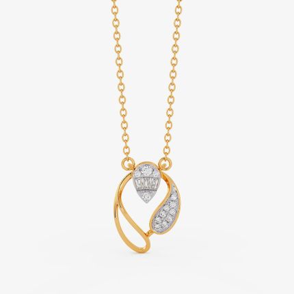Lustre Geometric Yellow Necklite Necklace