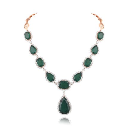 Green Drop Diamond Necklace
