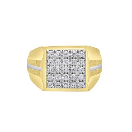 Classic Diamond Finger Ring For Men