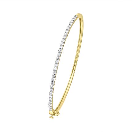 Delicate Crown Star Bracelet in Yellow Gold