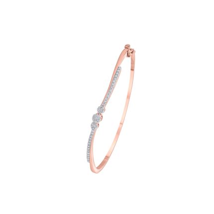 Elegant Rose Gold Bracelet in 14KT