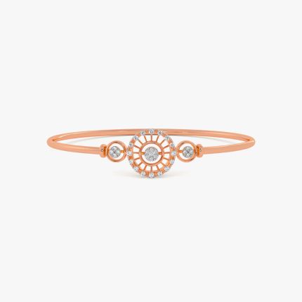 Captivating Floral Design Diamond Bracelet