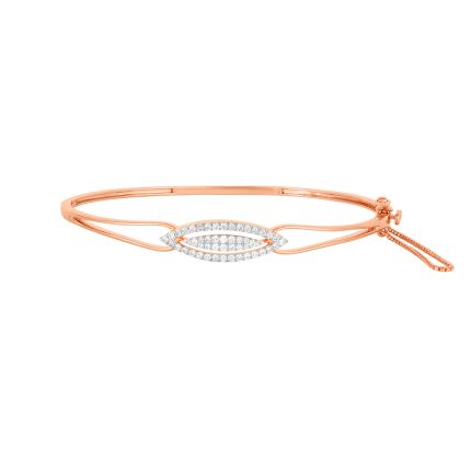 Elaborate 14KT Rose Gold and Diamond Bracelet
