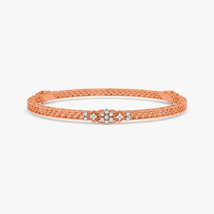 14KT Exquisite Rose Gold Astra Bangle Set of 2