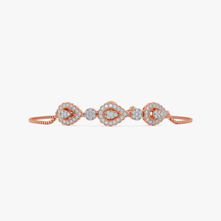 Classic Astra Bracelet in Diamonds and 14KT Rose Gold