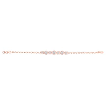 Striking Flower Chain Bracelet
