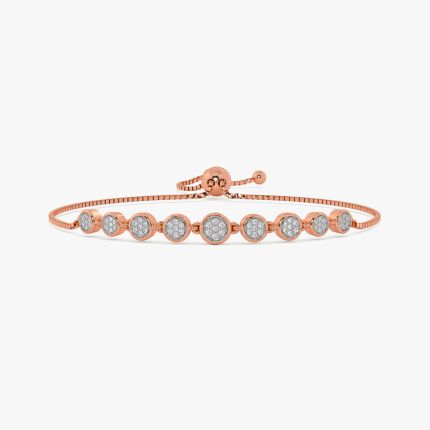 Beautiful Geometric Design Diamond Bracelet