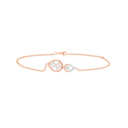 Teardrop Design Diamond Bracelet