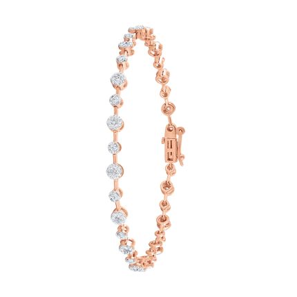 Captivating 18KT Rose Gold Composite Women Bracelet