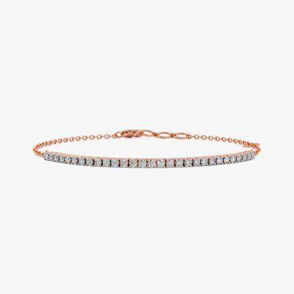 Eye-Catching 18KT Rose Gold Women Bracelet