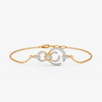 Dainty Cosmos 14KT Diamond Chain Bracelet