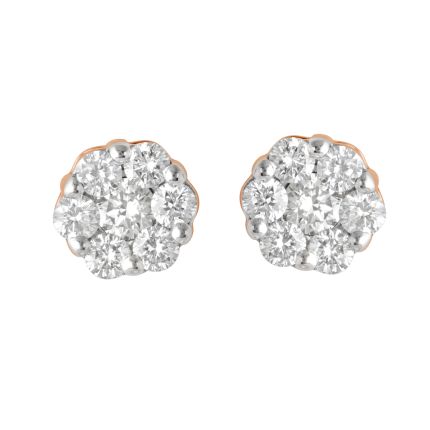 Delicate Diamond Studs in 14KT Yellow Gold