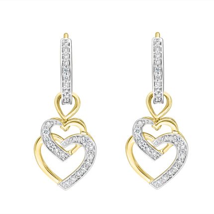 Heart Shaped Astra Earrings & Pendant Set