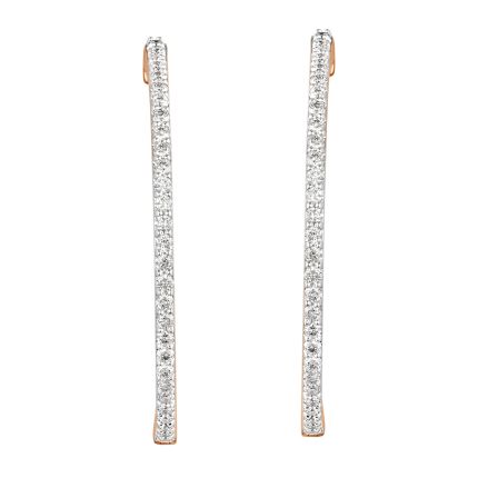 Glamorous Earrings Studded With Diamonds