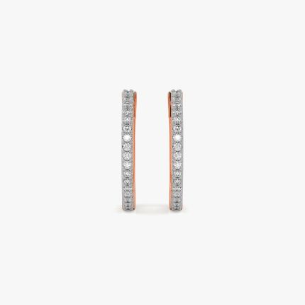 Exquisite Diamond Earrings in Rose Gold