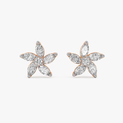 Modern Diamond Studded Earrings