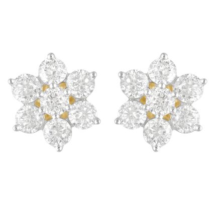 Ecletic Gold Crown Star Earrings