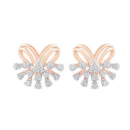 Enigmatic Rose Gold And Diamond Earrings