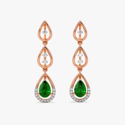 Delicate Drop Design Diamond Danglers