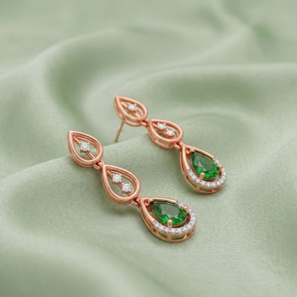 Delicate Drop Design Diamond Danglers