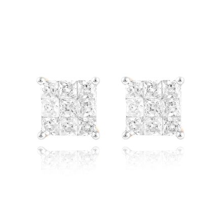 Modern Diamond Stud