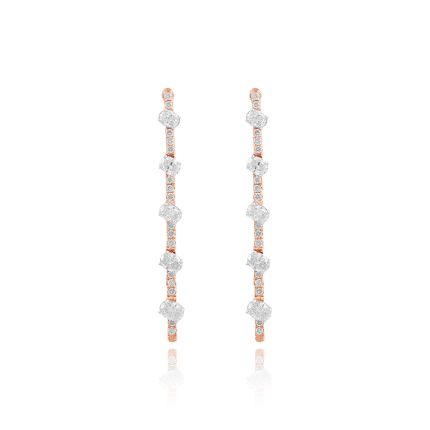 Lustrous Line Diamond Danglers