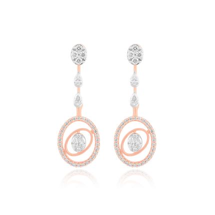 Celeste Circle Dangler Earrings