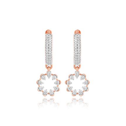 Celestia Bloom Diamond Hoops