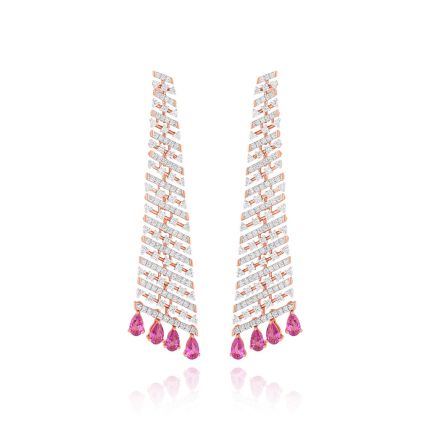 Vibrant Chandelier Diamond Earrings