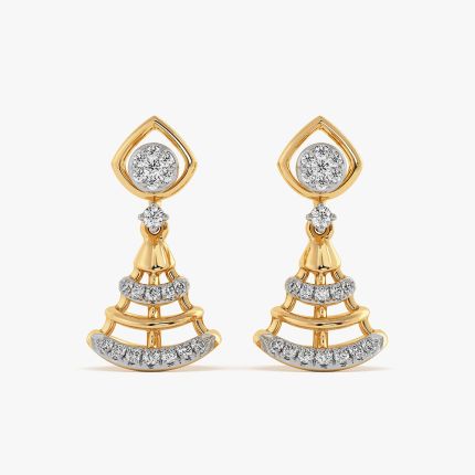 Brilliance Yellow Gold Diamond Jhumka Earrings