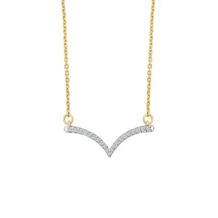 Stunning Yellow Gold and Diamond Necklace