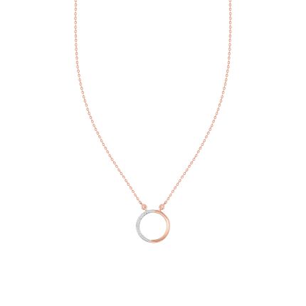 Round Design Diamond Chain Necklace