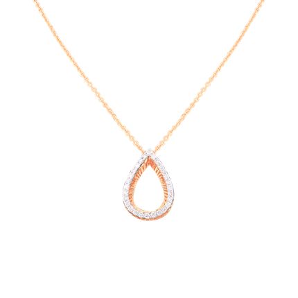 Pretty Rose Gold Diamond Chain